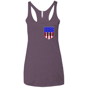 American Off-Road 2-sided print NL6733 Next Level Ladies' Triblend Racerback Tank