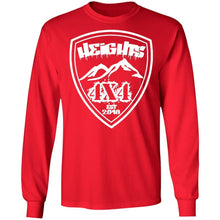 Heights 4x4 crest white logo G240 Gildan LS Ultra Cotton T-Shirt