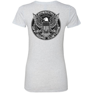 AmericanOffroadCustoms Horizontal NL6710 Ladies' Triblend T-Shirt