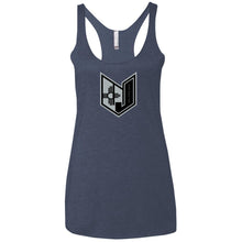 Wicked Jeeps NM Blk & Grey NL6733 Next Level Ladies' Triblend Racerback Tank
