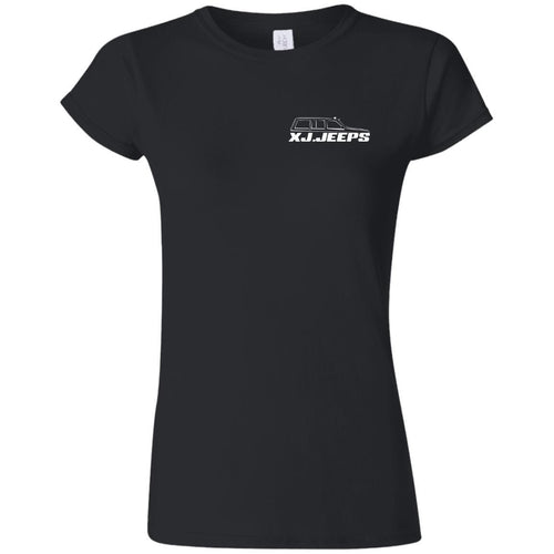 XJ Jeeps 2-sided print G640L Gildan Softstyle Ladies' Fitted T-Shirt