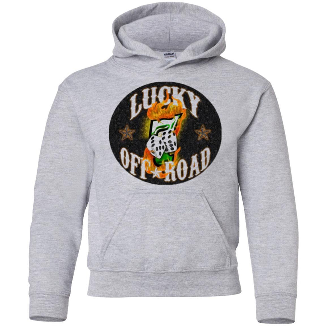 Lucky 7 Offroad G185B Gildan Youth Pullover Hoodie