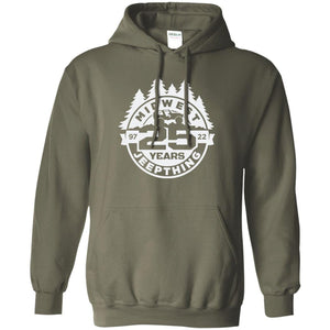 MWJT-25-years white logo G185 Pullover Hoodie