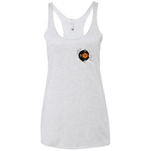 Black 17 2-sided print NL6733 Next Level Ladies' Triblend Racerback Tank