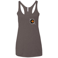 Black 17 2-sided print NL6733 Next Level Ladies' Triblend Racerback Tank