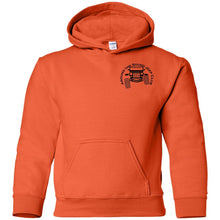 ASJC black logo 2-sided print G185B Gildan Youth Pullover Hoodie