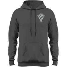 Flop Shop gray logo 2-sided print PC78H Port & Co. Core Fleece Pullover Hoodie