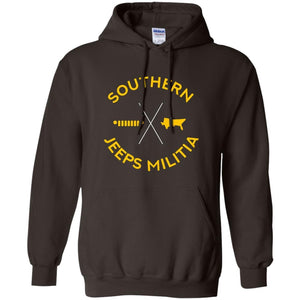 Southern Jeeps Militia G185 Gildan Pullover Hoodie 8 oz.