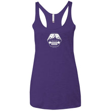 ASJC white logo NL6733 Next Level Ladies' Triblend Racerback Tank