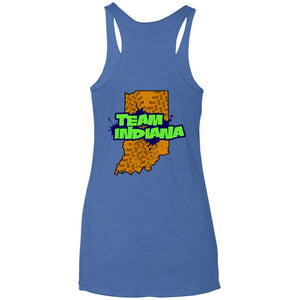 B&B Motorsports 2-sided print (Team Indiana back) NL6733 Next Level Ladies' Triblend Racerback Tank