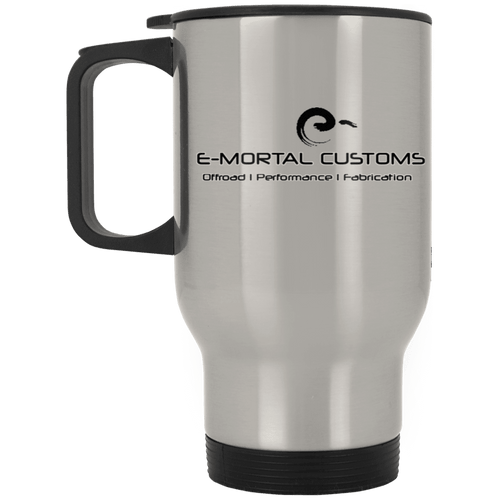 E-Mortal Dye Sublimation XP8400S Silver Stainless Travel Mug