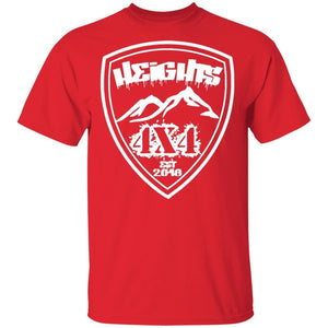 Heights 4x4 crest white logo G500 Gildan 5.3 oz. T-Shirt