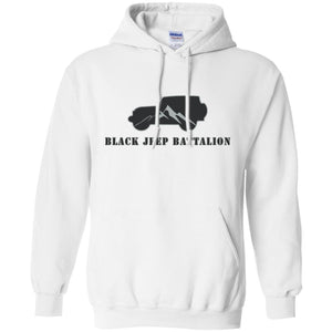 Black Jeep Battalion G185 Gildan Pullover Hoodie 8 oz.