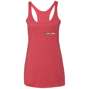 4 Wheel More 2-sided print NL6733 Next Level Ladies' Triblend Racerback Tank