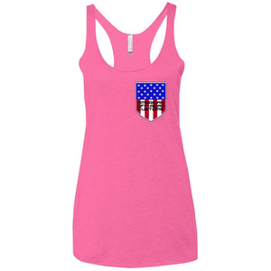 American Off-Road 2-sided print NL6733 Next Level Ladies' Triblend Racerback Tank