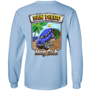 San Diego jeep club 2-sided print 2-sided print G240 Gildan LS Ultra Cotton T-Shirt