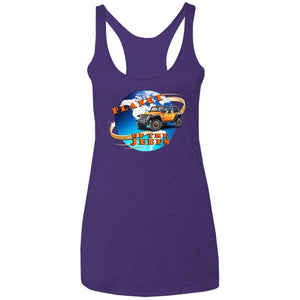 Planet of the Jeeps NL6733 Next Level Ladies' Triblend Racerback Tank
