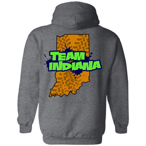 B&B Motorsports 2-sided print (Team Indiana back) G185 Gildan Pullover Hoodie 8 oz.