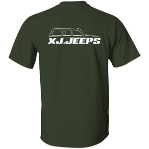 XJ Jeeps 2-sided print G500B Gildan Youth 5.3 oz 100% Cotton T-Shirt