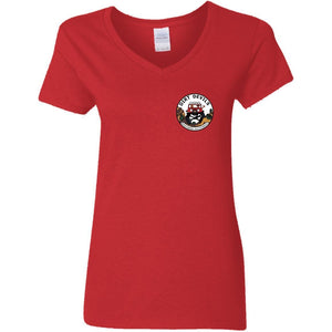 Dirt Devils Jeep Club 2-sided print G500VL Ladies' 5.3 oz. V-Neck T-Shirt