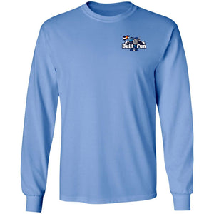 Built4Fun blue 2-sided print G240 Gildan LS Ultra Cotton T-Shirt
