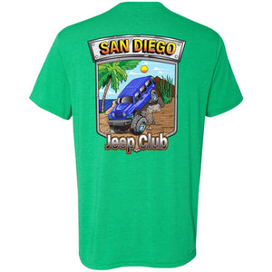 San Diego jeep club 2-sided print NL6010 Men's Triblend T-Shirt