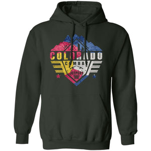 Colorado Combat Jeepers CO Flag G185 Gildan Pullover Hoodie 8 oz.