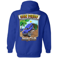 San Diego jeep club 2-sided print G185 Gildan Pullover Hoodie 8 oz.