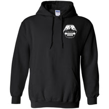 ASJC 2-sided print with Freedom flag on back G185 Gildan Pullover Hoodie 8 oz.
