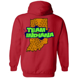 B&B Motorsports 2-sided print (Team Indiana back) G185 Gildan Pullover Hoodie 8 oz.