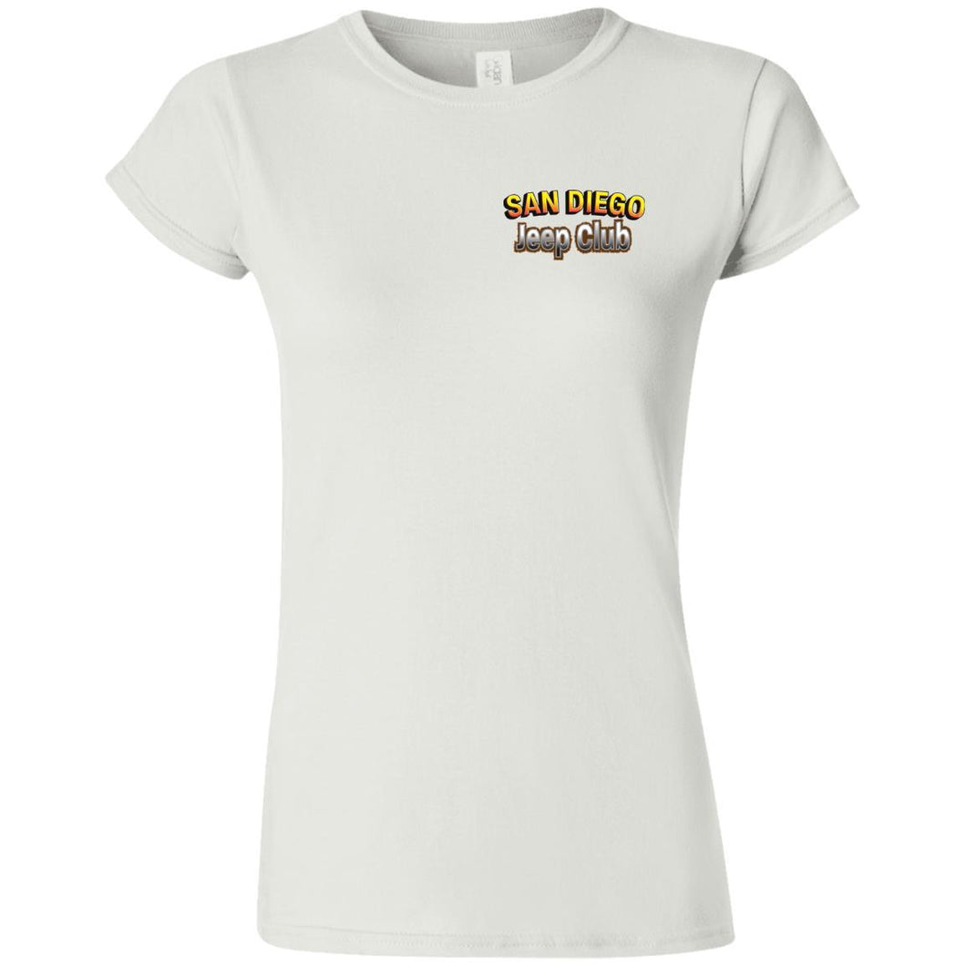 San Diego jeep club 2-sided print G640L Gildan Softstyle Ladies' T-Shirt