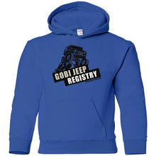 Gobi Jeep Registry Logo G185B Gildan Youth Pullover Hoodie