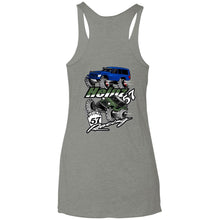 H57 Racing 2-sided print NL6733 Next Level Ladies' Triblend Racerback Tank