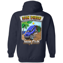 San Diego jeep club 2-sided print G185 Gildan Pullover Hoodie 8 oz.