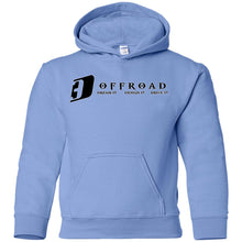 D3 Offroad white border G185B Gildan Youth Pullover Hoodie