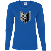 Wicked Jeeps NM Blk & Grey G540L Gildan Ladies' Cotton LS T-Shirt