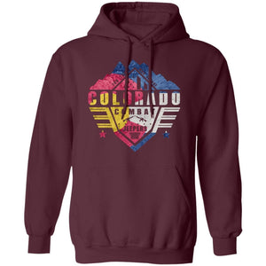 Colorado Combat Jeepers CO Flag G185 Gildan Pullover Hoodie 8 oz.