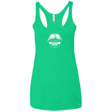 ASJC white logo NL6733 Next Level Ladies' Triblend Racerback Tank