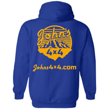John's 4x4 BADASSERY Mountains 2-sided print G185 Gildan Pullover Hoodie 8 oz.