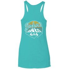 John's 4x4 2-sided print NL6733 Next Level Ladies' Triblend Racerback Tank