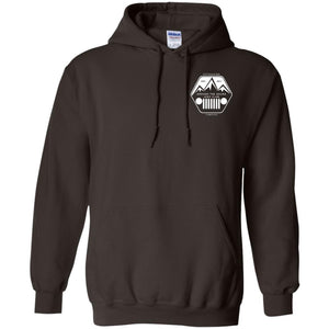ASJC 2-sided print with Freedom flag on back G185 Gildan Pullover Hoodie 8 oz.