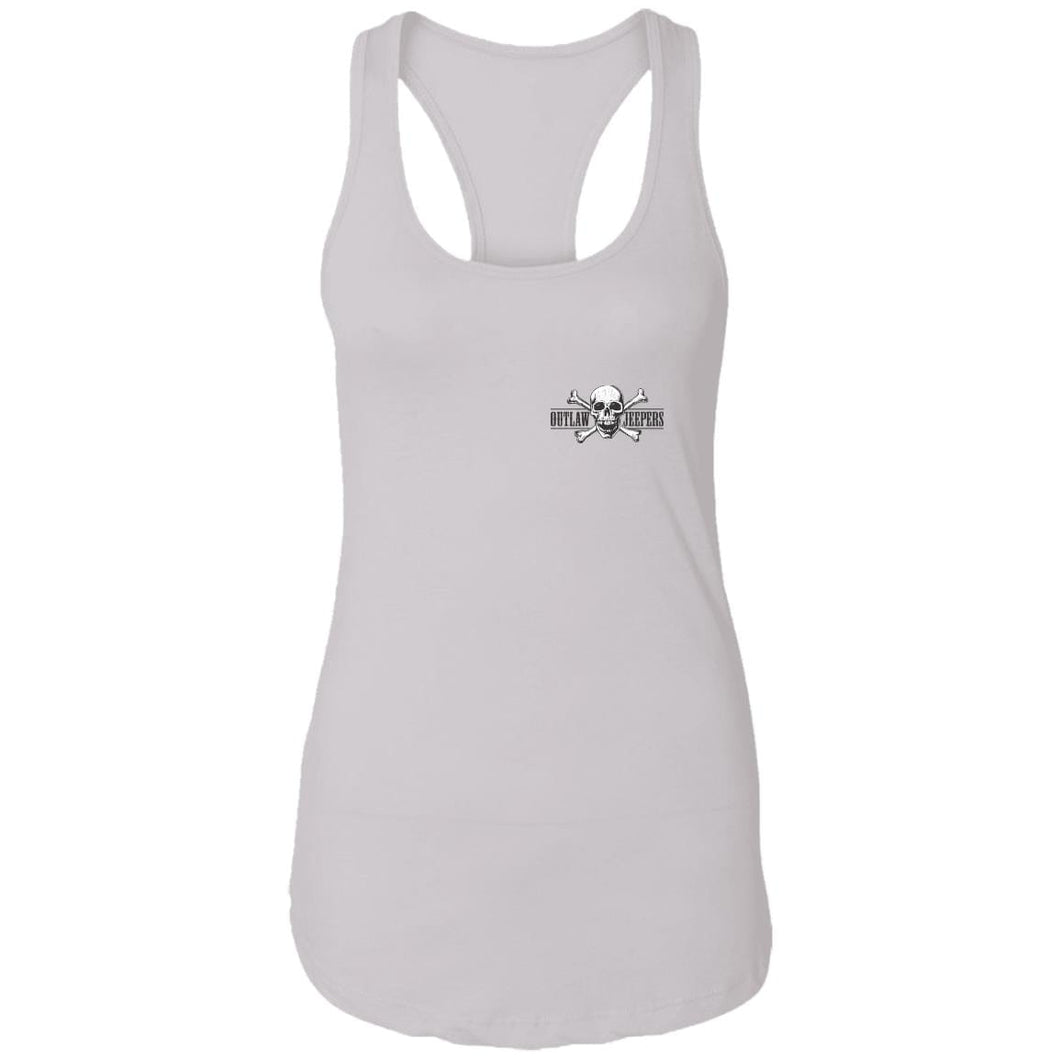 Outlaw Jeepers 2-sided print NL1533 Ladies Ideal Racerback Tank