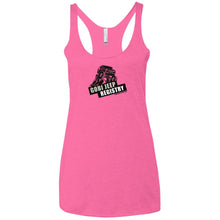 Gobi Jeep Registry Logo NL6733 Next Level Ladies' Triblend Racerback Tank