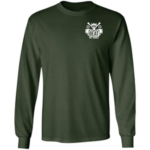 Work Hard Wheel Harder 2-sided print G240 LS Ultra Cotton T-Shirt