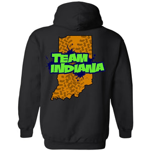 B&B Motorsports 2-sided print (Team Indiana back) G185 Gildan Pullover Hoodie 8 oz.