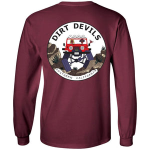 Dirt Devils Jeep Club 2-sided print G240 LS Ultra Cotton T-Shirt