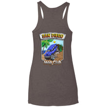 San Diego jeep club 2-sided print L6733 Next Level Ladies' Triblend Racerback Tank
