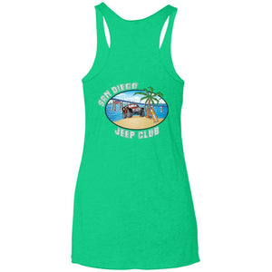 SDJC 2-sided print NL6733 Next Level Ladies' Triblend Racerback Tank