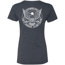 AmericanOffroadCustoms Horizontal white NL6710 Ladies' Triblend T-Shirt