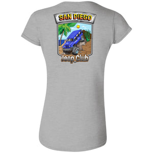 San Diego jeep club 2-sided print G640L Gildan Softstyle Ladies' T-Shirt